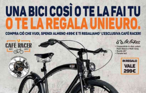 Volantino Unieuro Aprile 2017: le offerte dal 19 aprile regalano una Bici 9