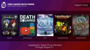 Twitch Amazon Prime giochi agosto