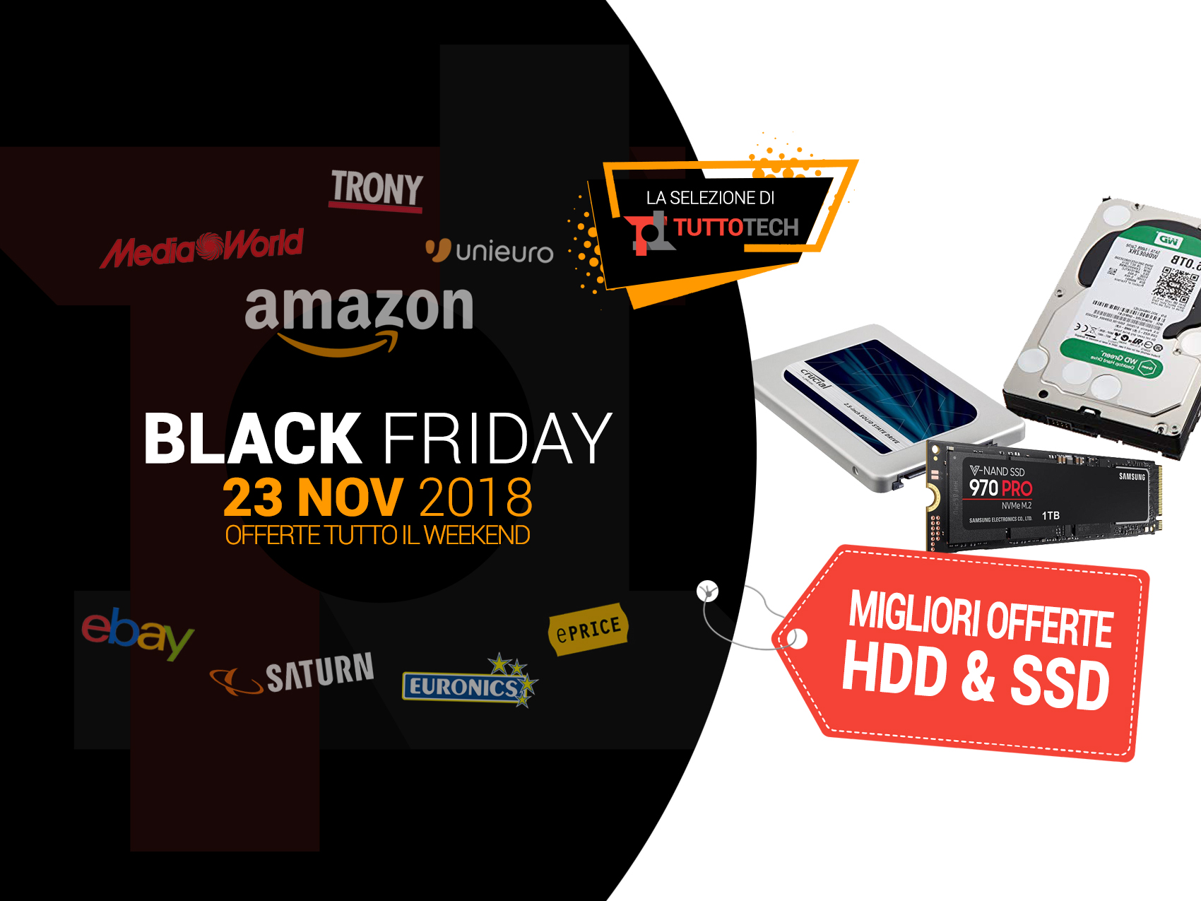 SSD e Hard Disk Black Friday le migliori offerte in tempo reale