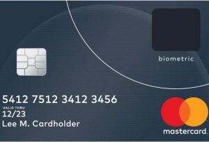 Mastercard con sensore di impronte