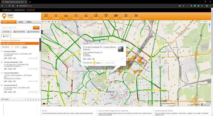 Tuttocittà: Mappe Stradali, Itinerari, Percorsi, App