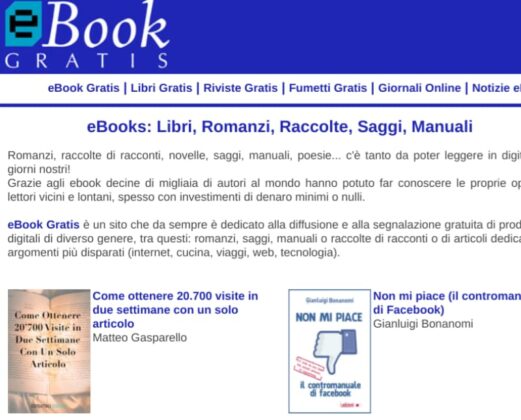 I 10 Migliori Siti Per Scaricare EBook Gratis Legalmente