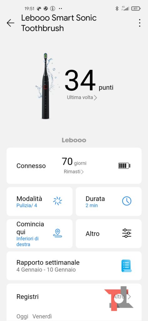 Recensione spazzolino Huawei Lebooo Smart Sonic 7