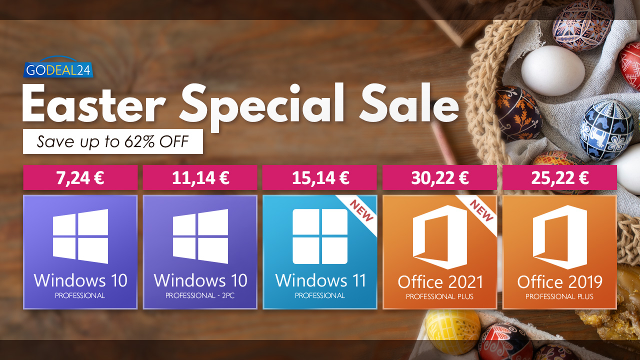 La Pasqua di GoDeal24? Windows 11 e altre licenze in sconto