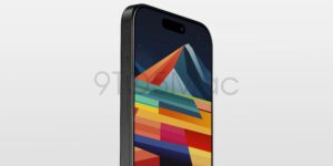 Apple iPhone 15 Pro render di taglio