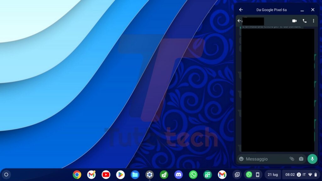 ChromeOS 115 funzionamento streaming app Android