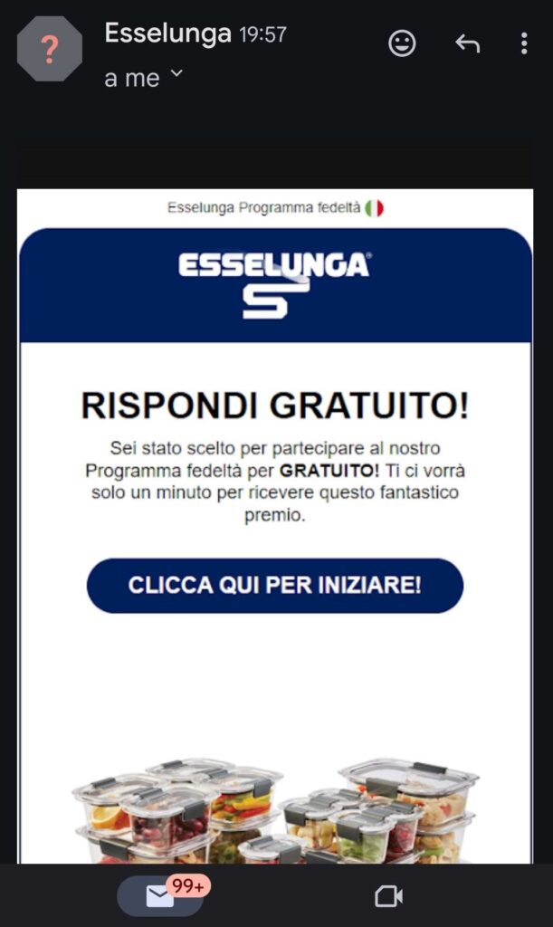 Esselunga phishing