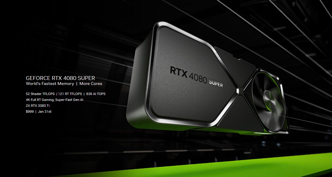 NVIDIA geForce RTX 4080 SUPER top