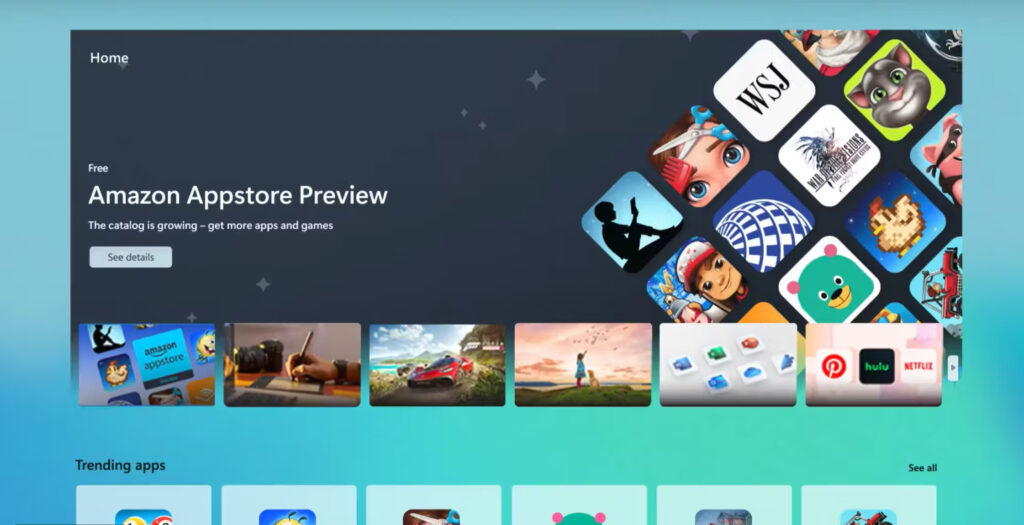 Amazon Appstore su Windows 11