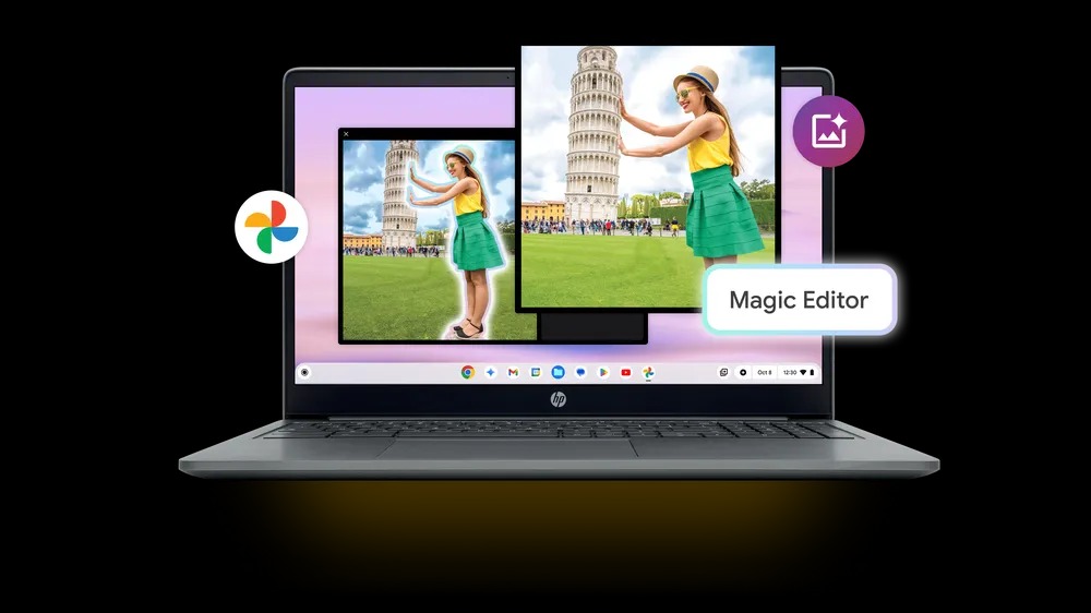 Chromebook Plus Magic Editor Google foto