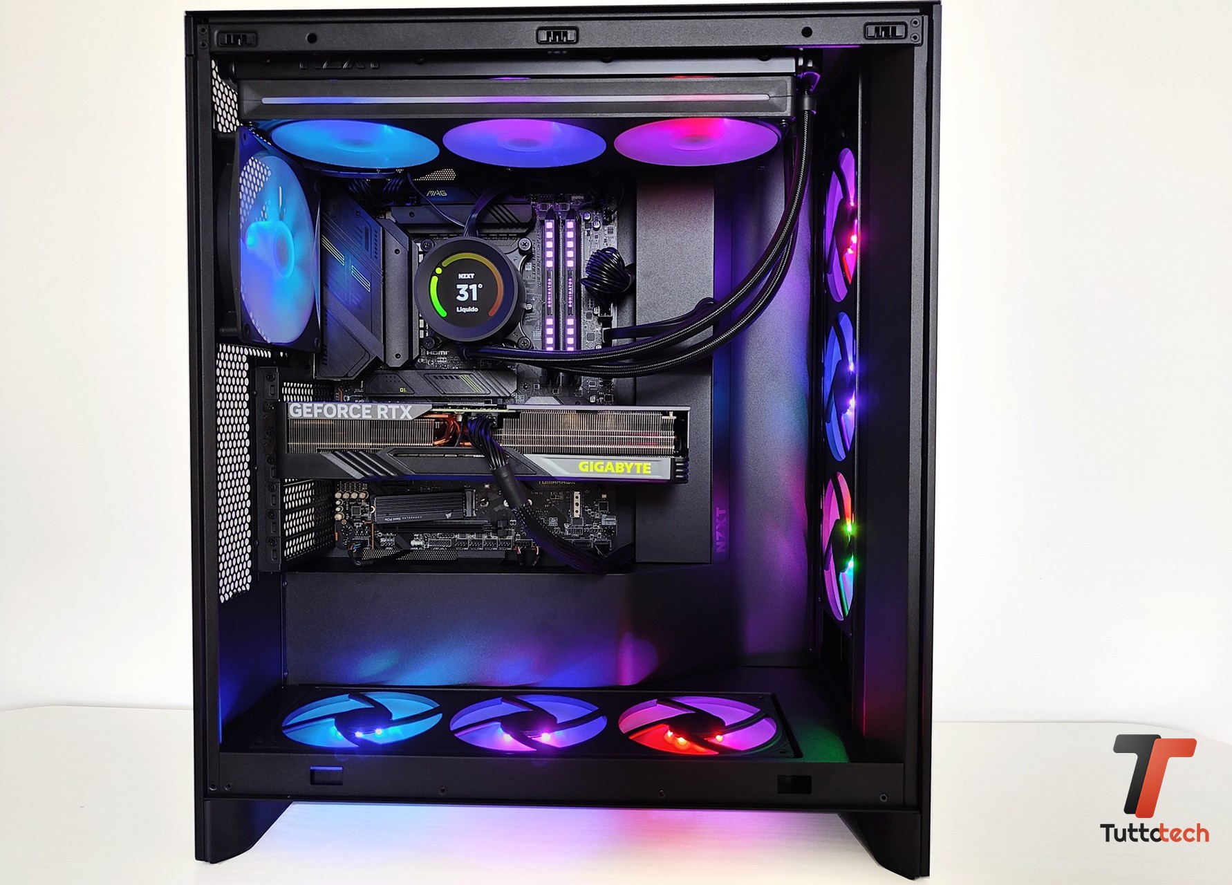 NZXT H7 Flow RGB build gaming