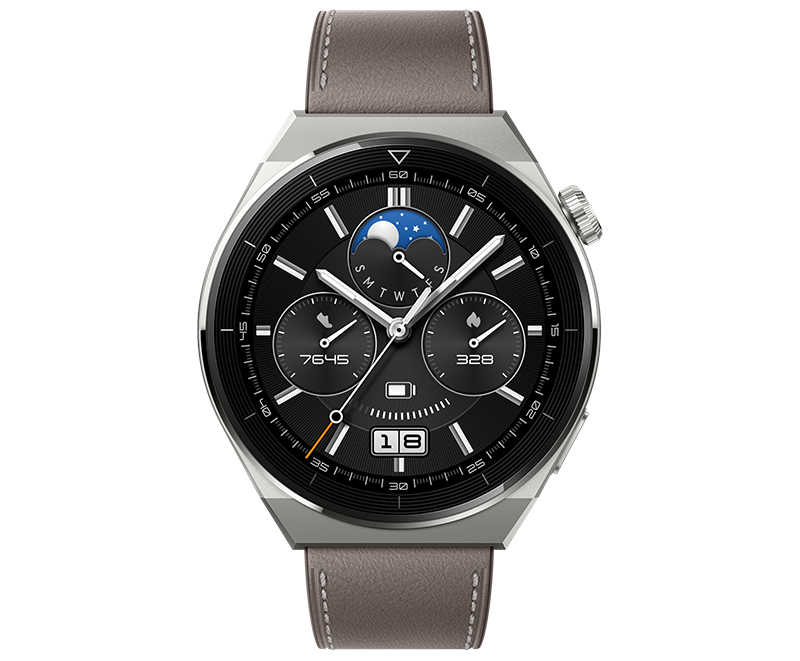 Watch GT 3 pro 46mm Gray Leather