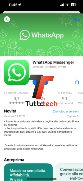 WhatsApp iOS