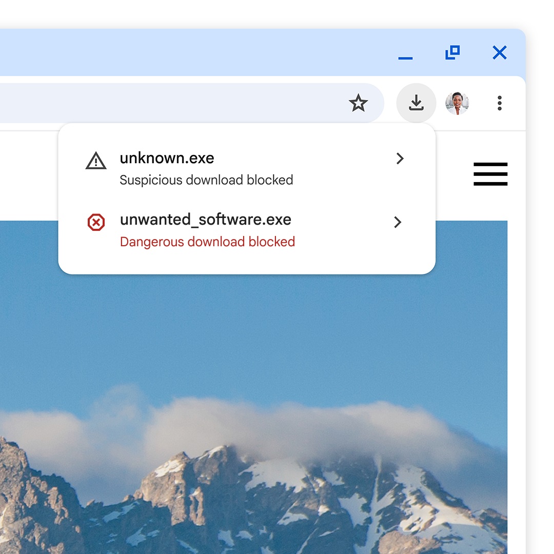 Chrome nuovi avvisi download sospetti 1