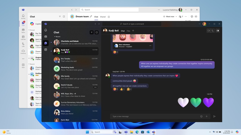 Microsoft Teams app unica