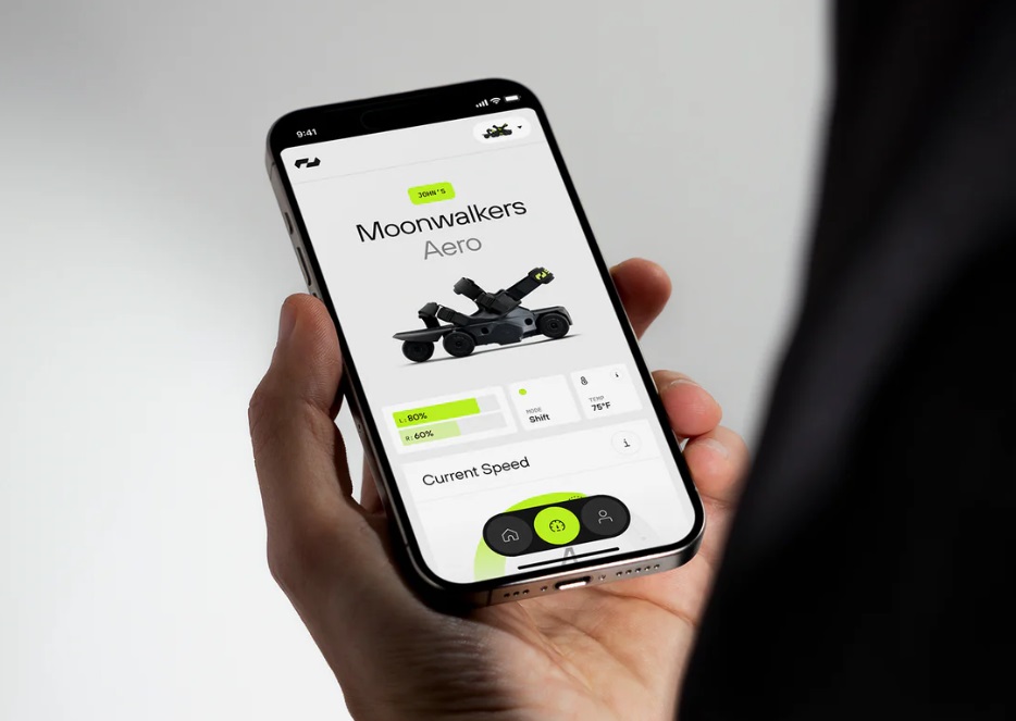 Moonwalker Aero app