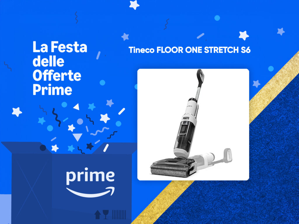 Tineco FLOOR ONE Stretch S6 è al minimo storico nella festa delle Offerte Prime 5