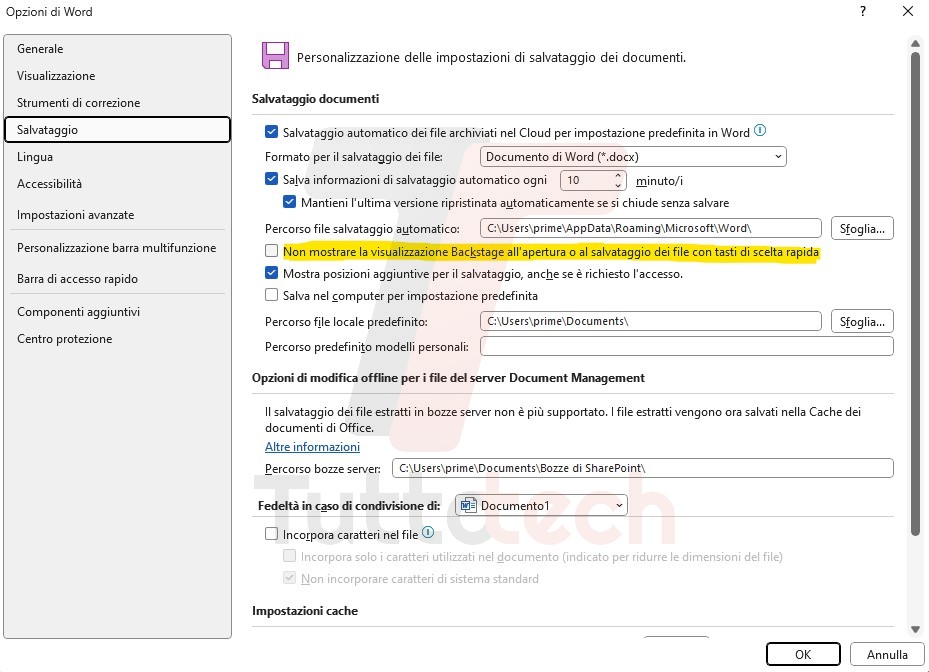 Microsoft Word bug cancellazione documenti