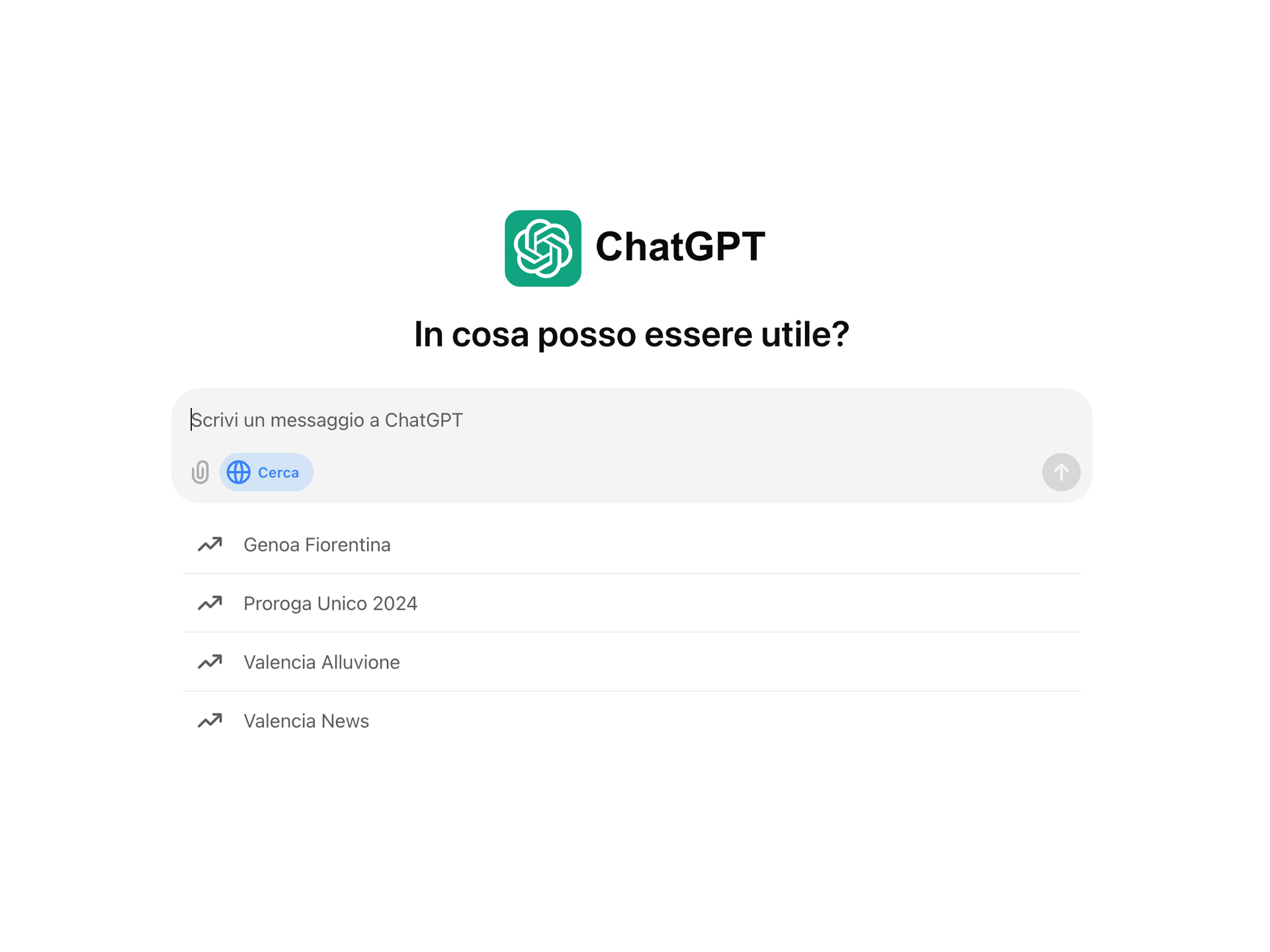 Chatgpt ricerca tempo reale