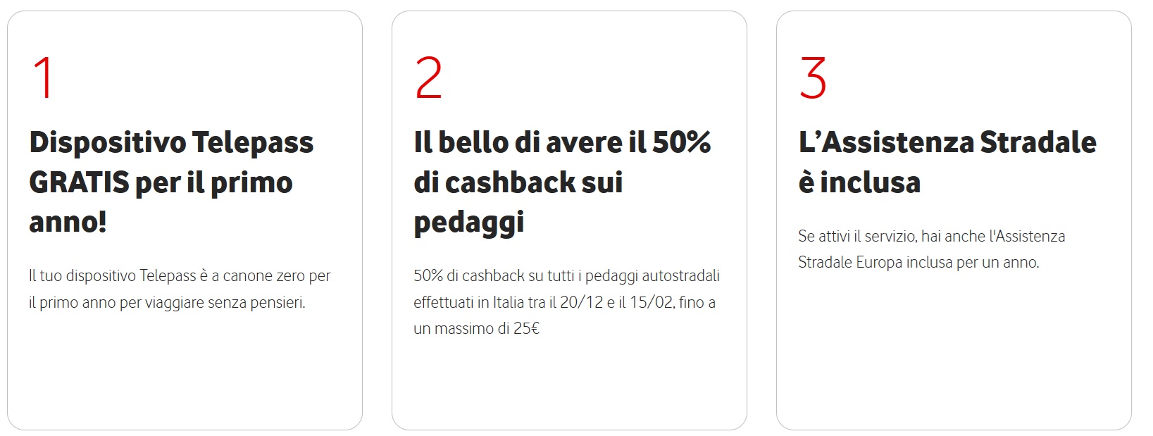 dettaglio offerta telepass vodafone