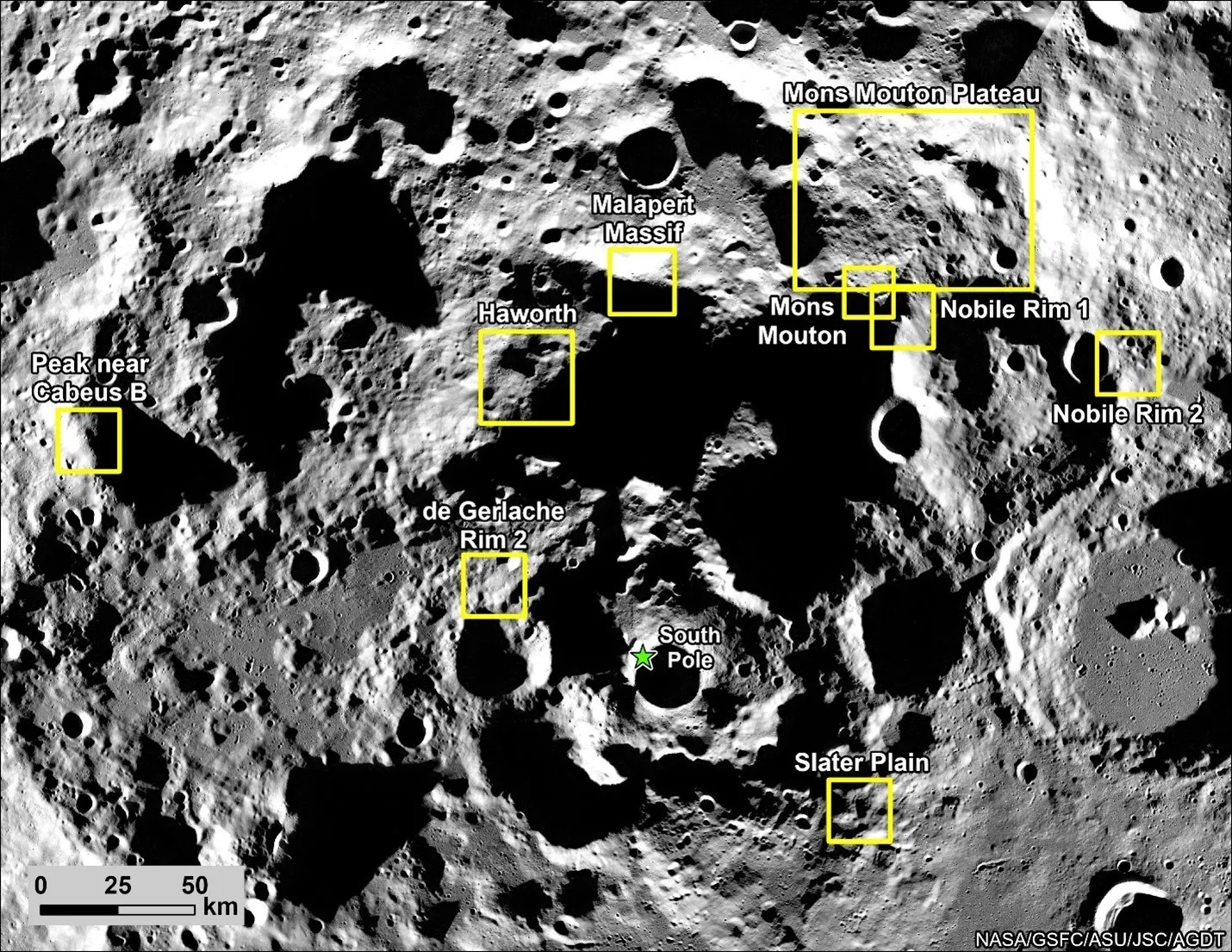 mappe allunaggio nasa