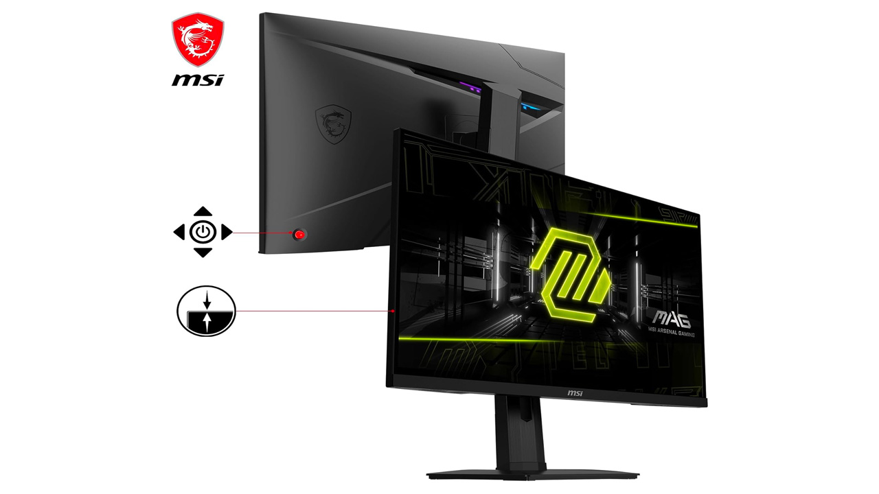 MSI MAG 274QRF QD E2 Monitor Gaming da 27" WQHD - Pannello Rapid IPS Quantum Dot (2560 x 1440), 180 Hz / 1ms, Gamut di Colori 120% sRGB, DisplayHDR 400, Vesa 75x75 mm- DP 1.4a, HDMI 2.0b