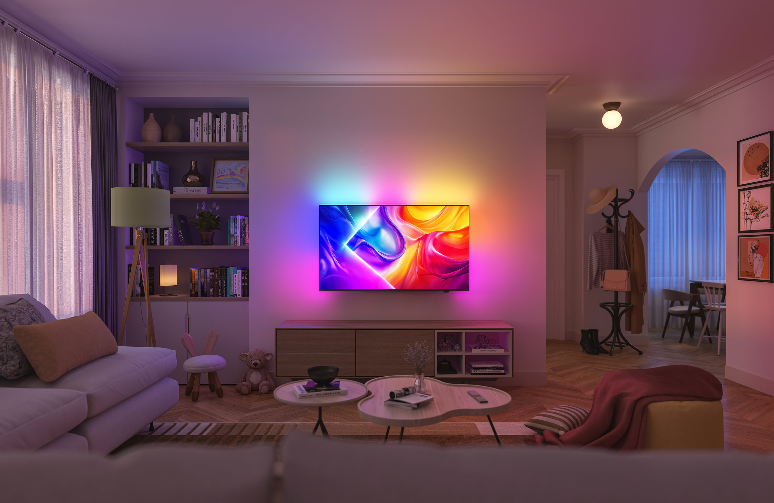 TV Philips Ambilight 2025 - modello QLED PUS9000 "The One"